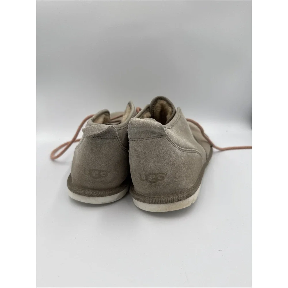 Size 10 Mens UGG Maksim Tamarind Ankle Chukka Suede Wool House Shoes Boots Used